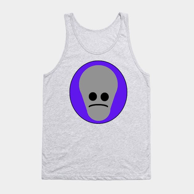 Sad alien Tank Top by HMShirts